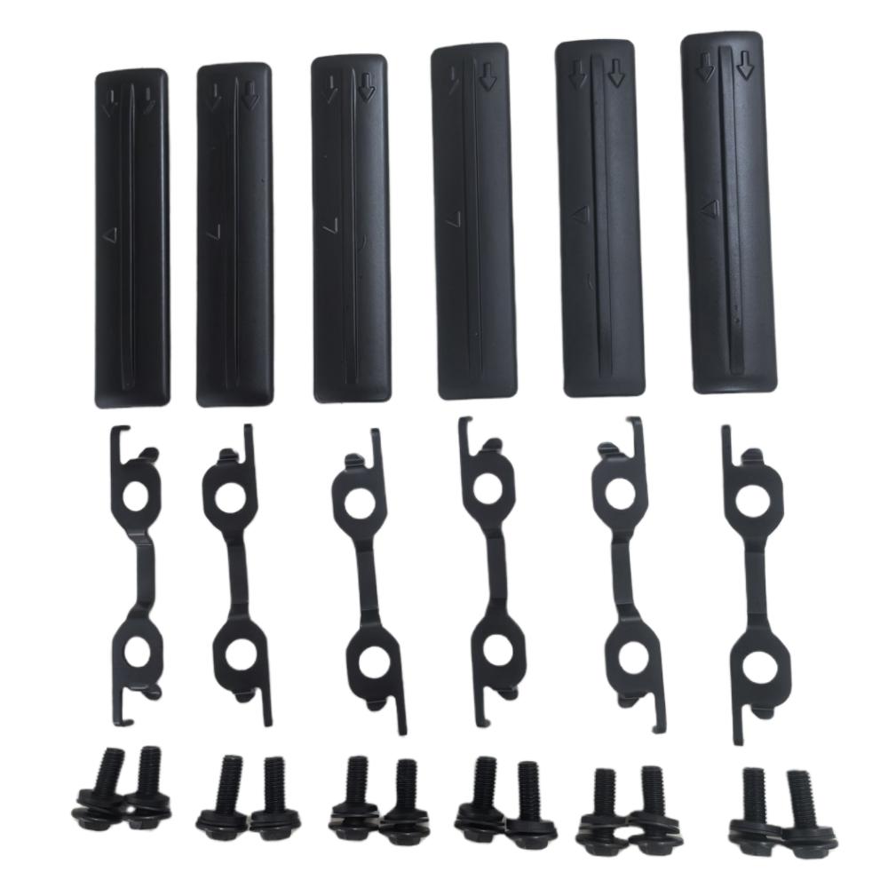 For Toyota FJ Cruiser Roof Rack Removal Delete Kit Roof Rain Gutter Cover Trim Cover Rack Trim Connector Cover Black 1 Set
