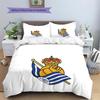 Real Sociedad Pattern Bedding Quilt Set  Home Decoration  Gift (1 * duvet cover + 2 * pillowcase  without core)