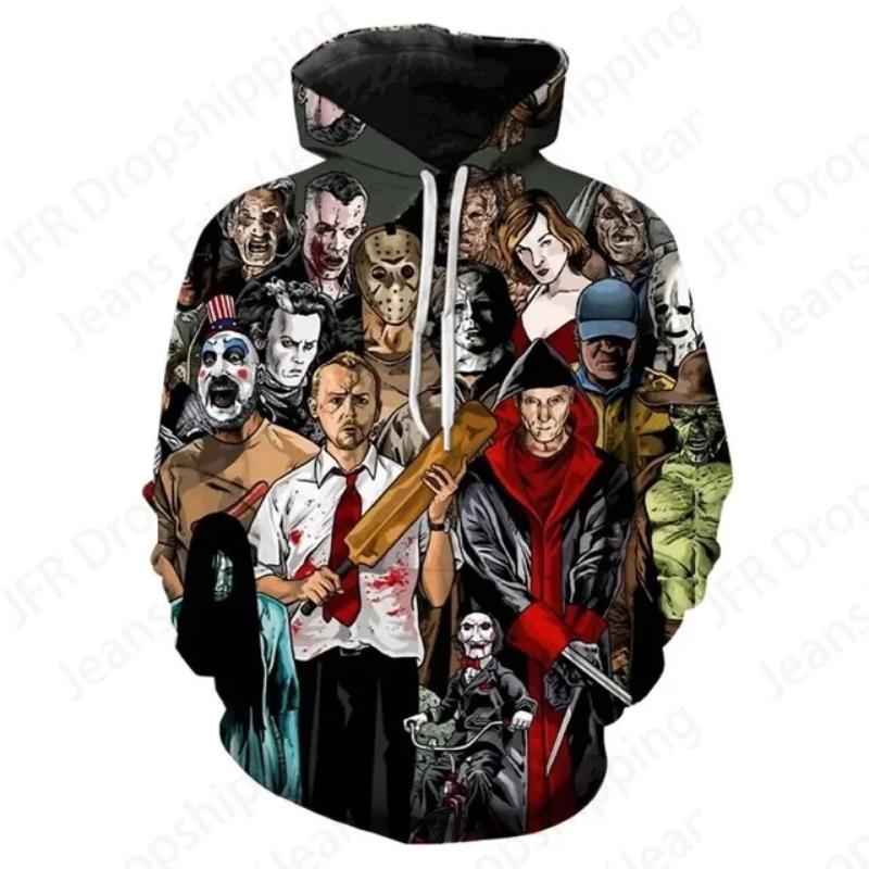 Horror Movie Halloween 3d Print Hoodies Men Women Fashion Michael Myers Hoodie Women Sweats Girl Coats Street Tracksuit Pullover