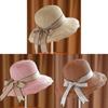 Korean Style Cotton Beach Hat For Women With Wide Brim And Adjustable Fit