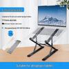 N8 Aluminum Alloy Laptop Stand: Adjustable, Foldable, Double-Layer Riser with Heat Dissipation.