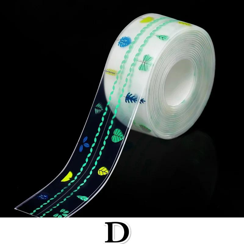 

Водонепроницаемая наклейка для кухонной раковины, прозрачная лента против плесени, самоклеящиеся наклейки для швов на столешнице в ванной комнате и туалете D