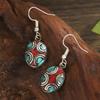 Retro Earrings For Women Nepalese Exotic  Earrings Vintage Ethnic Style Luxury Jewelry Mysterious Blessing Handmade Gift