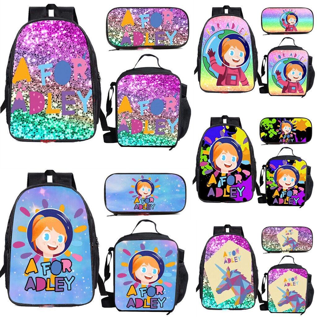 Afor Adley School Backpack Set For Kids Large Size 20-35l Capacity Zipper Closure