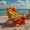 Custom Name Ultra-Soft Beach Towel with Cheetos Theme,Ideal for Pool - Camping, Diving - Perfect Travel Essential, Vibrant Beach Towel.