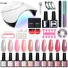 PHOENIXY 10 Colors Gel Nail Polish Nail Dryer 36W UV LED Lamp Soak Off Gel Varnish Manicure Set and DIY Nail Art Decoration Tools