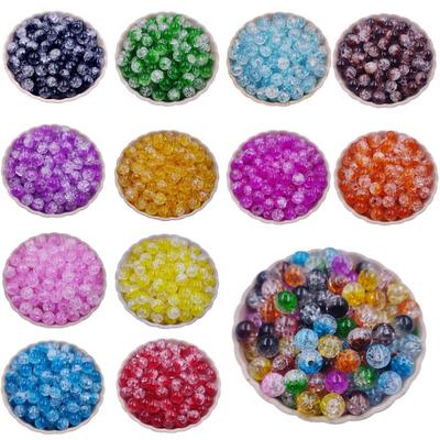 Hjemmefestutstyr 5-40 stk Løse Perler Halskjede Armbånd Spleising Farge Sprekk Håndarbeid For Smykkefremstilling Engros 8-16 mm Anheng