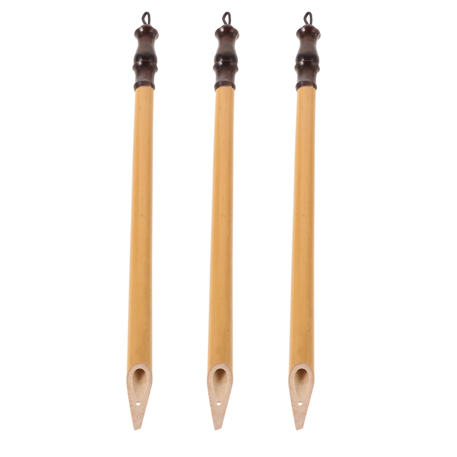 3Pcs Bamboo Calligraphy Pen Set Handcrafted Dip Pen for Chinese Japanese Calligraphy Beginners Artists Manga Lettering Drawing CN