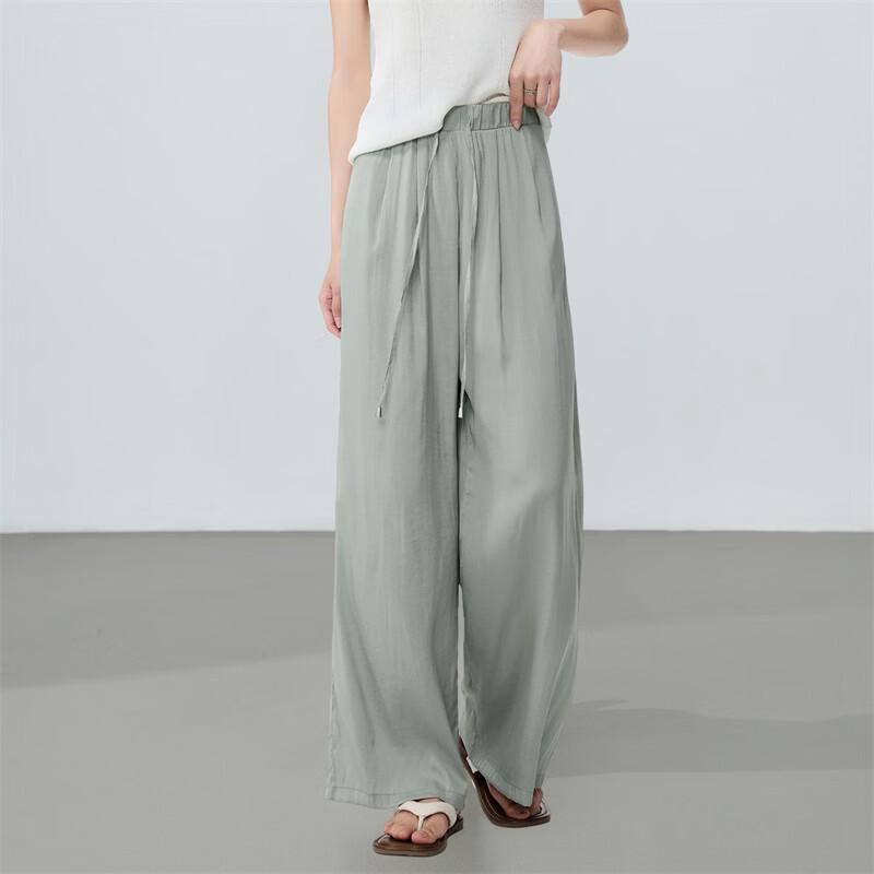Women s High-Waist Wide-Leg Casual Pants M