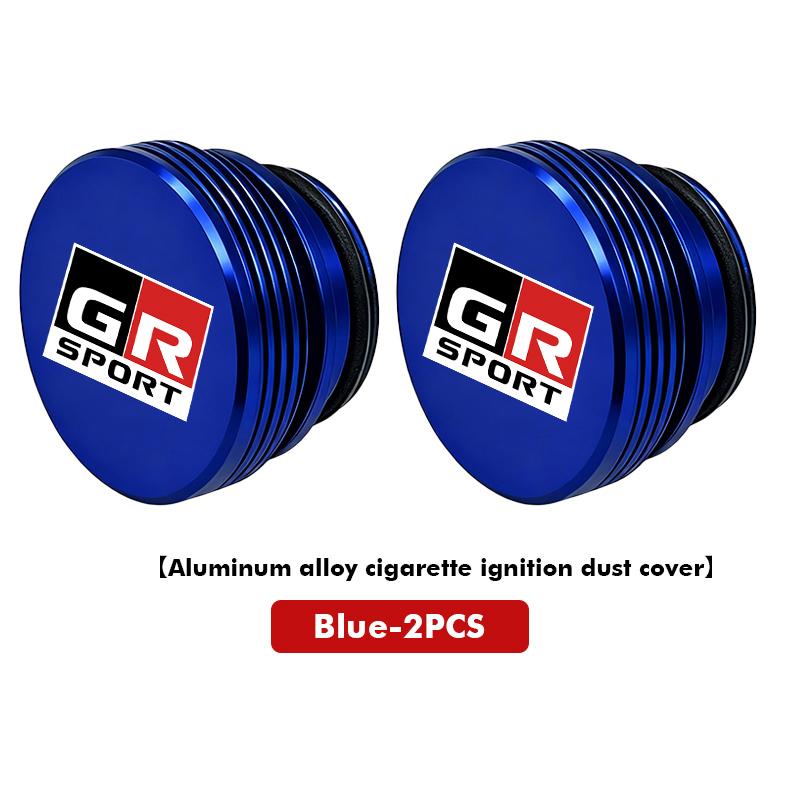 Car Logo Cigarette Lighter Dustproof Cap Protective Cover Auto Accessories For Toyota GR sport Hilux Aygo TDR Yaris Corolla Rav4