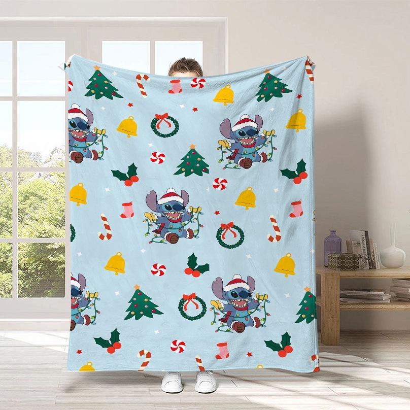 Couverture Dessin Animé Stitch Couverture Peluche Mignonne Stitch Couverture Quatre Saisons