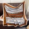 Lightweight 90x90cm Square Scarf Women Navy Style Sun Protection Silk-Like Feel Wear Chic Versatile Accessory