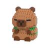 Cartoon Capybara Micro-particle Building Blocks Cute Capybara Doll Toys  For Kids Birthday Gifts