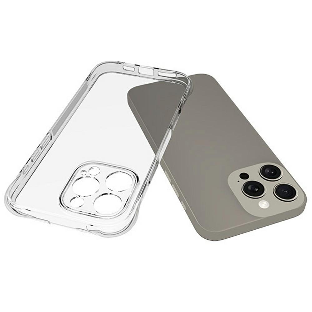 For iPhone 16 Pro Max Clear Phone Case 2.0mm Thickness Shockproof TPU Phone Cover