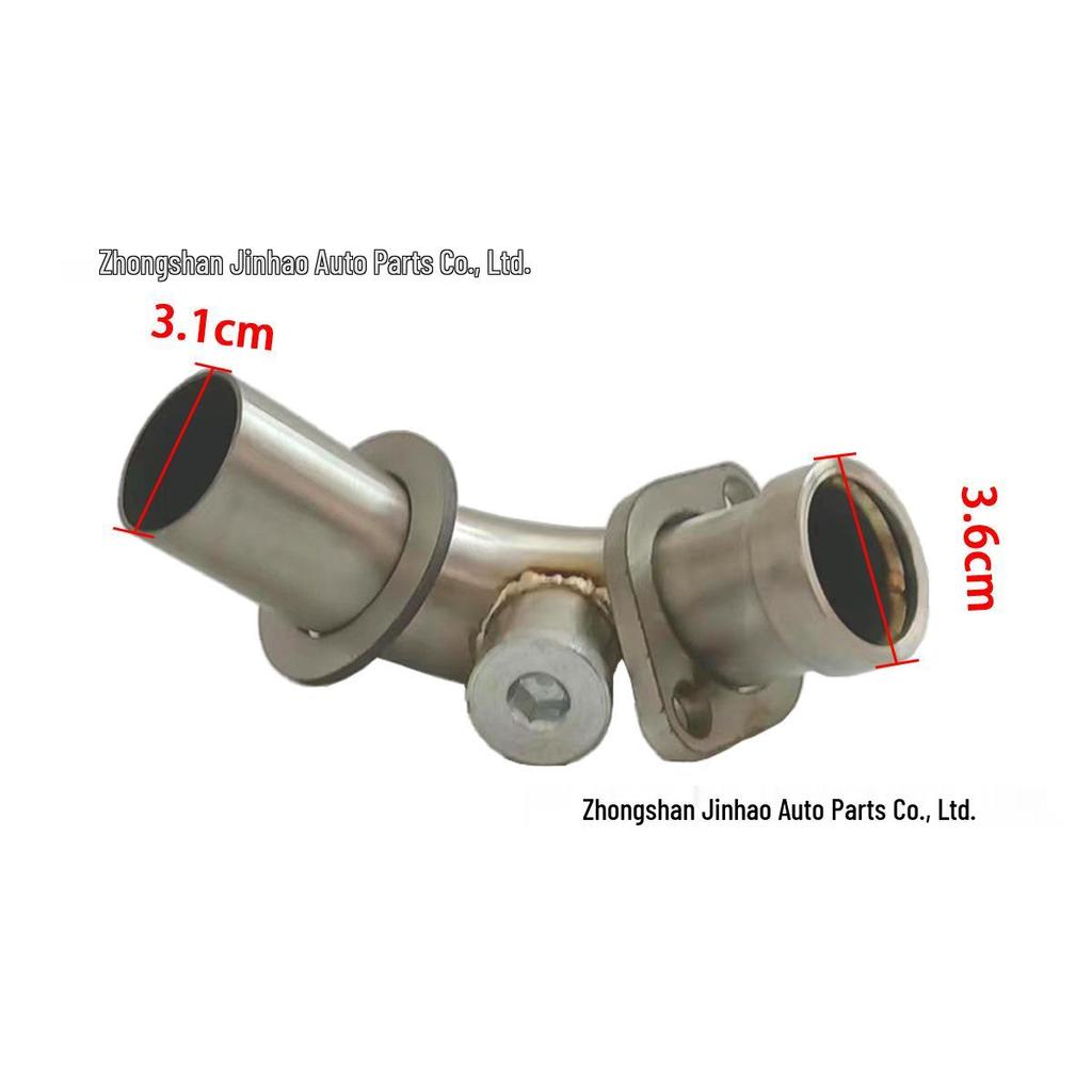 Vespa GTS300 Motorcycle Exhaust Pipe Upgrade - Front Section & Hexagonal Tail