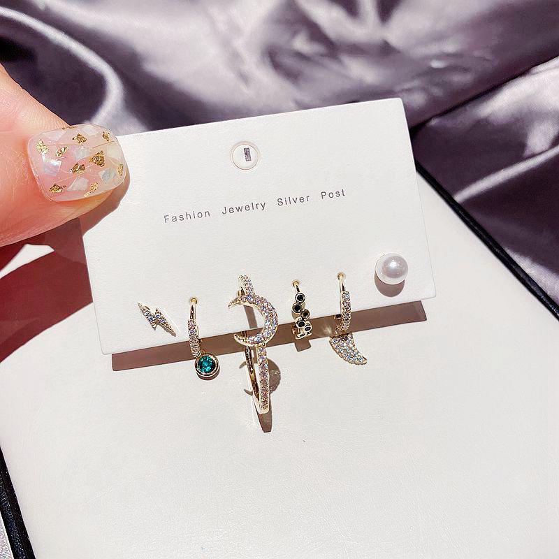 S925 Silver Exquisite European & American Style Diamond Earrings for Women - Luxurious & Fashionable, Versatile Ear Buckles