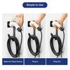Electric Vehicle Charger Holder Wall-Mounted Bracket Anti-Cut Curved Edges Electric Vehicle Charger Hook for J1772 Socket Holster Base