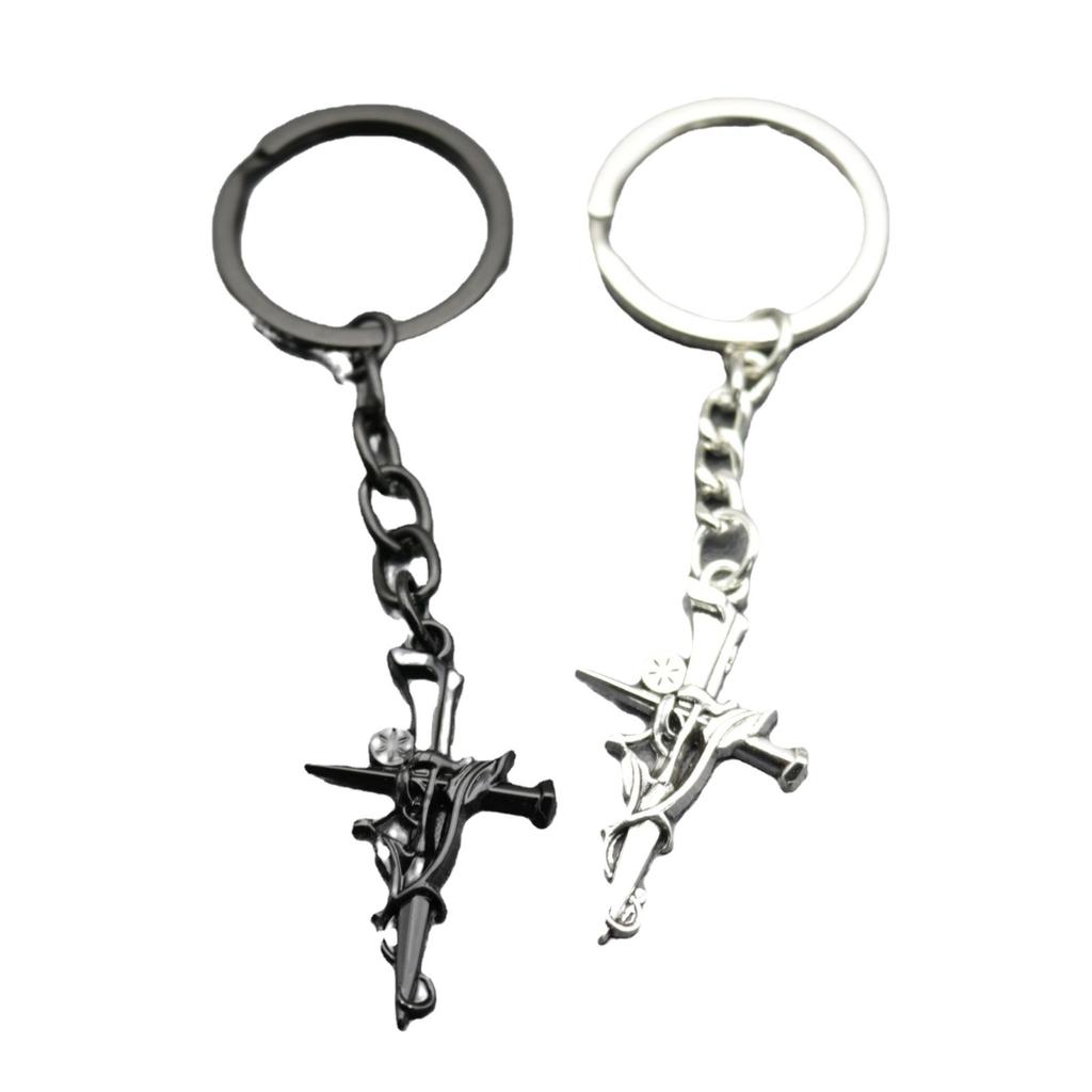 Popular Jewelry Simple Cross Key Chain Pendant