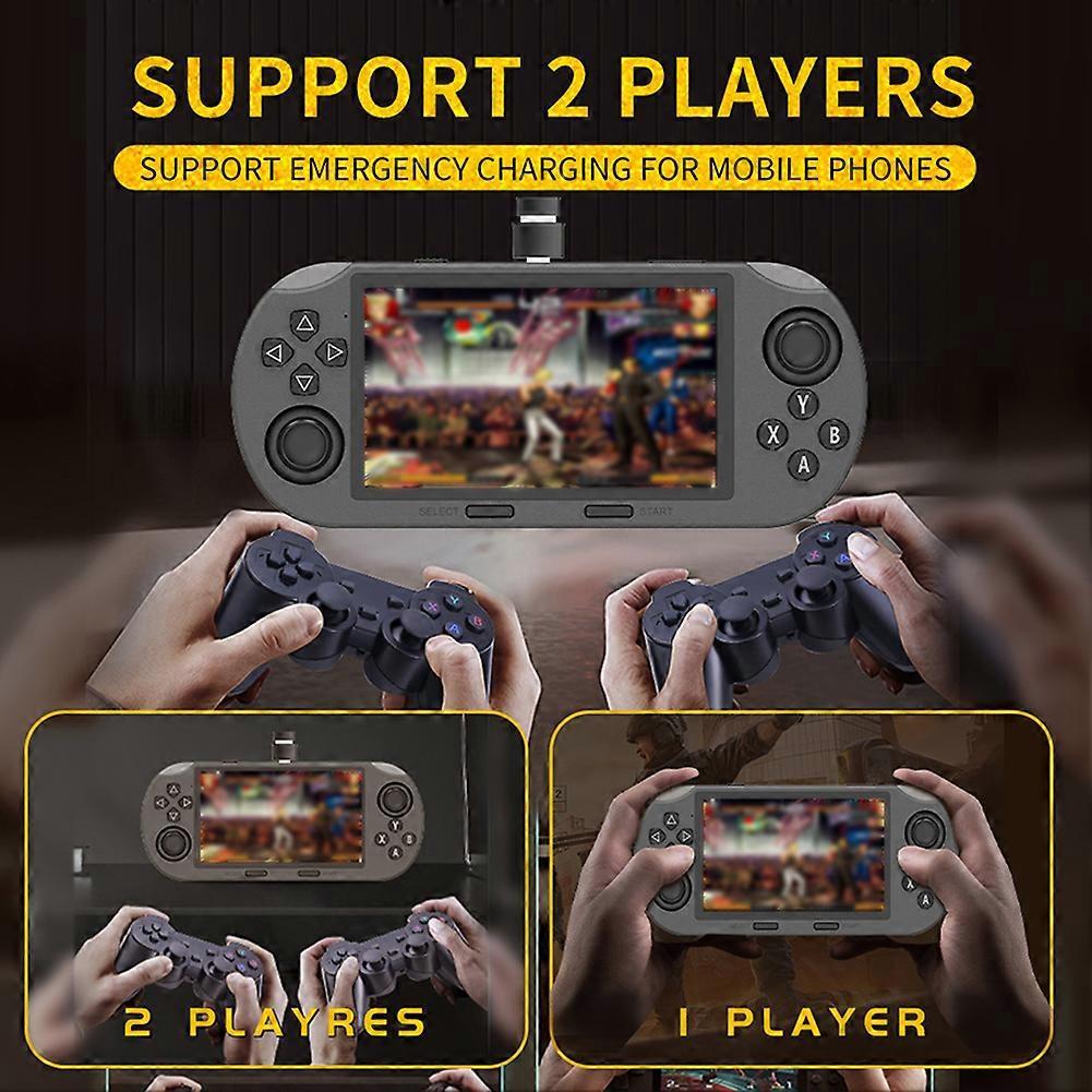 2000+ Games SF3000 Retro Handheld Game Console, Portable Pocket Game Player, 4.5-Inch IPS Screen, 64GB GBA/PSP/KOF Games