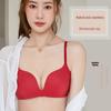 Seamless Red Underwire Bra with Soft Support & Lift