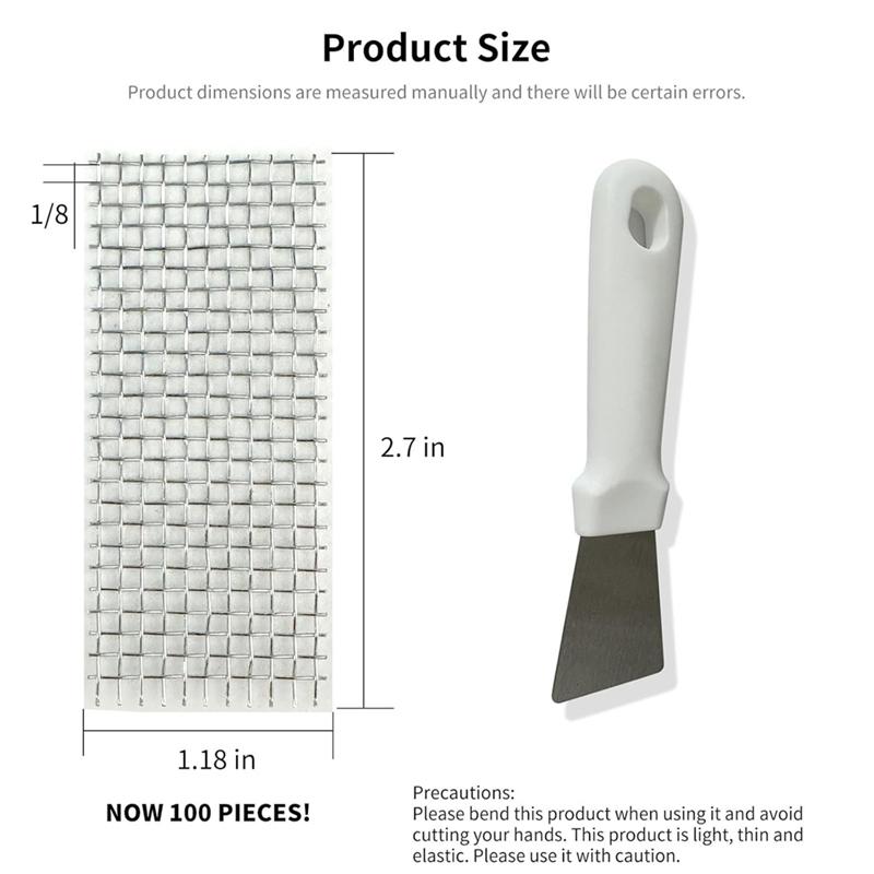 A84X-100Pcs Brick Weep Hole Covers For Brick Walls Weep Hole Screens Cover Holes In Wall Fits Different Sizes Brick Weep Hole Co