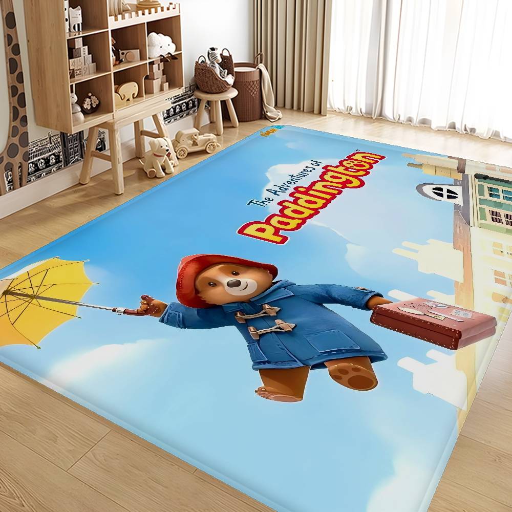 P-Paddington Bear Bathroom Mat INS Style Soft Bedroom Floor House Laundry Room Mat Anti-skid Welcome Doormat