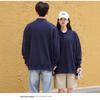 Unisex trendiges Polo-Sweatshirt mit lockerem Revers und Drop-Shoulder-Stil
