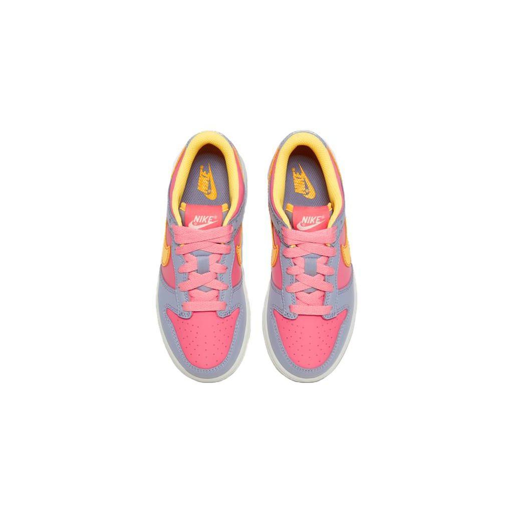Nike Dunk BP Bequeme Vielseitige Stoßdämpfende Strapazierfähige Low Top Kinder Skateschuhe Kinder Sneaker Grau Rosa DH9756-500