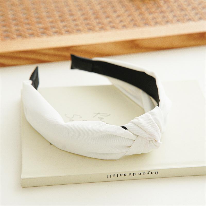 Minimalist Knot Wide Headband Fabric Hair Hoop Elegant Hair Accessory for Women Office Chic