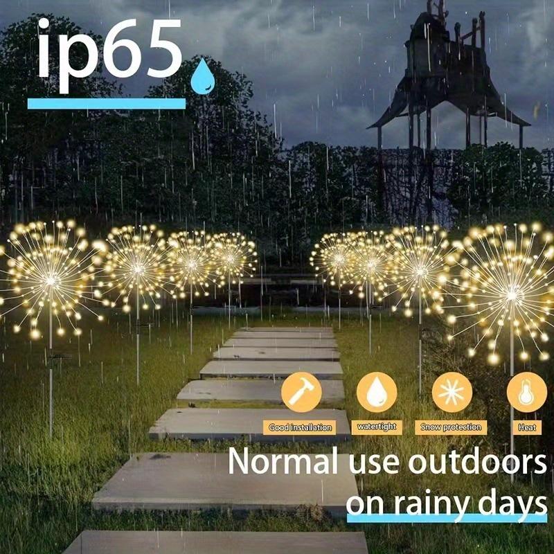 Solar LED Garden Lights - 8 lighting modes,colorful color-changing decorative lights,energy saving,garden lighting,stylish design,durable construction