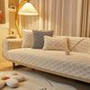 Winter Sofa Covers Towel Soft Plush Jacquard Housse Canape Dangle Couch Cover For Living Room Bay Window Pad L -Shaped Sofa Decor
