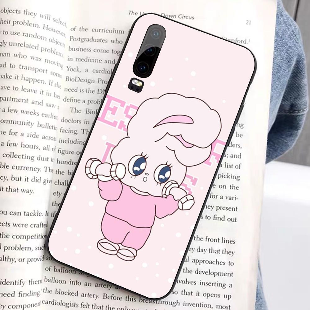 Esther Niedliches Hasen-Handyhülle für Huawei Honor 10 Lite 9 20 7A 9X 30 50 60 70 Pro Plus Weiche Silikonhülle