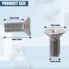 8Pack Stainless Steel Brake Disc Rotor Screws, Stainless Steel Retaining Screws for Front and Rear by Mission Automotive, Compatible with for Honda,