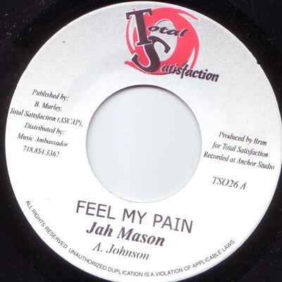 7inch Record JAH MASON - Feel My Pain TS026 Total Satisfact 2006 Jamaica Reggae, Ska & Dub Used