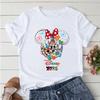 2025 Disney Trip Graphic T-shirt Mickey Minnie Mouse Printed T Shirts Women Short Sleeve Clothing Fashion Female Streetwear Tops