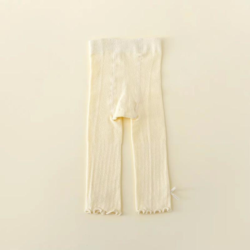 Dünne Netz-Leggings für Baby-Mädchen, Neugeborene, Baumwolle, Weiche Gestrickte Strumpfhosen für Kleinkinder, Süße Schleifen-Strumpfhosen, Sommer, 0-24 Monate