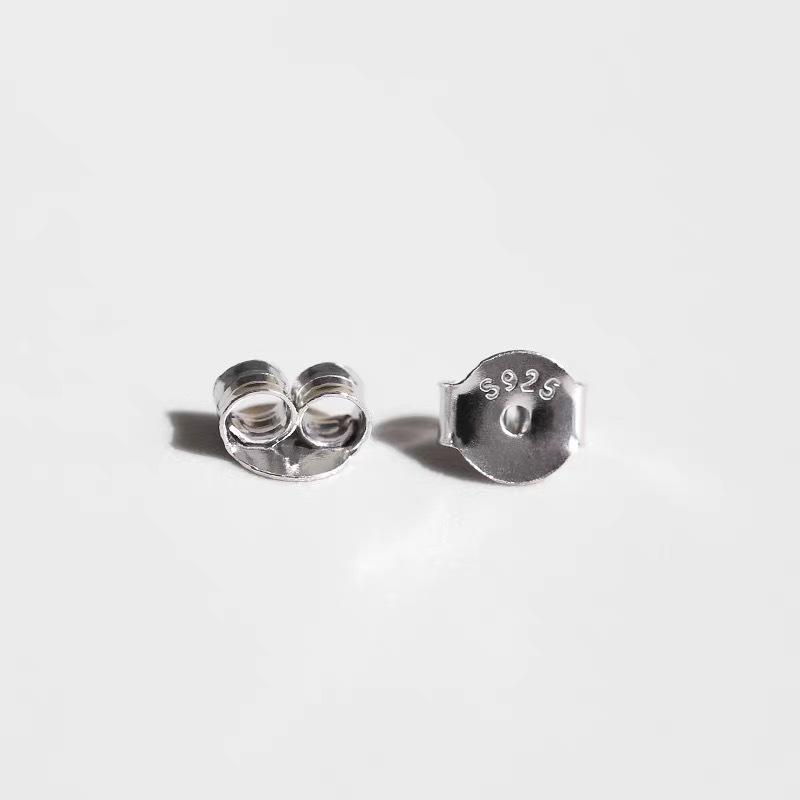 S925 Pure Silver Ear Plug and Nail Jewelry Accessories