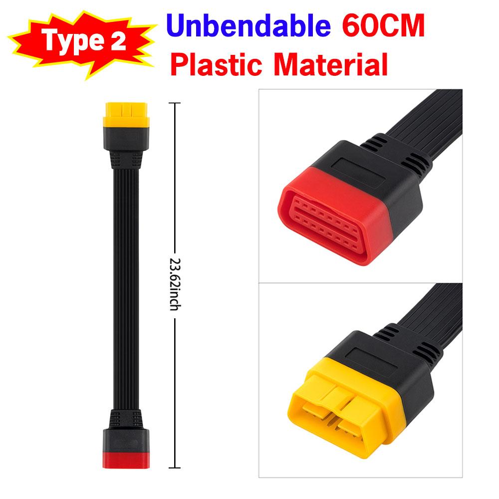 Univerzální OBDII 16Pin Prodlužovací Kabel Vozidlo Automobily OBD2 Samec na Samici Prodlužovací OBD Diagnostický Kabel pro Auto
