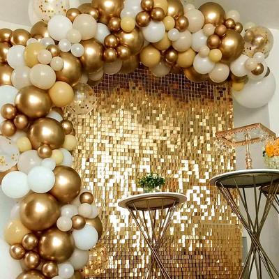 2M Foil Curtain Shimmer Sequin Glitter Backdrop Background Wedding 30 40 50 Birthday Party Baby Shower Gender Reveal Decor