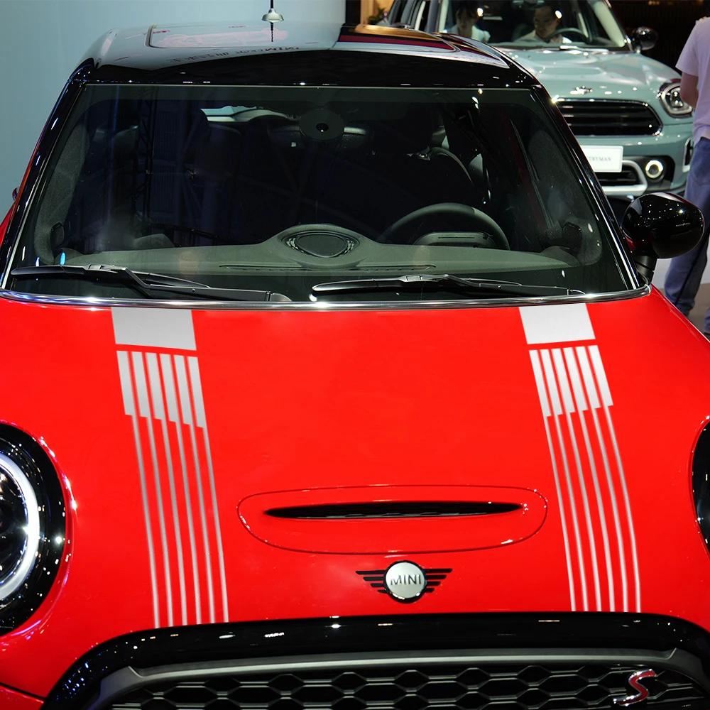 Auto Motorhauben Aufkleber Grafiken Streifen Vinyl Dekor Decal Universal für MINI Cooper S R55 R56 R60 F55 F56 F60 F54 R61 Auto Zubehör