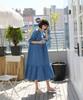 Ppaeppae Tiered Puff Sleeve Long Dress