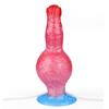 Dragon Flame Inflatable Silicone Dildo with Water Spray and Dog Knot Design for Women