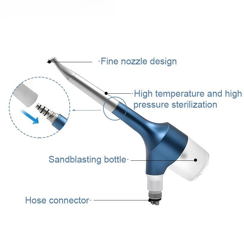 1Pcs Dental Intraoral Sandblaster Orthodontic Bracket Repair Tool Teeth Whitening Gingival Scaling Without Sand Clogging