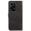 KHAZNEH For Honor 200 Lite Phone Stand Case PU Leather Phone Cover with Gold Magnetic Buckle Decor