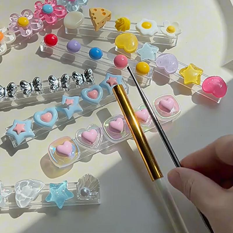 Cartoon Nail Brush Holder Stand Salon Pen Rack Accessoire Brushes For Manicure Tool Nail Art Brush Holder Carrier Storage