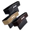 DAIFFT1 Car Seat Gap Filler Manager Leather Multifunctional Car Seat Gap Storage Box Badge For Jeep Grand Cherokee Commander Renegad