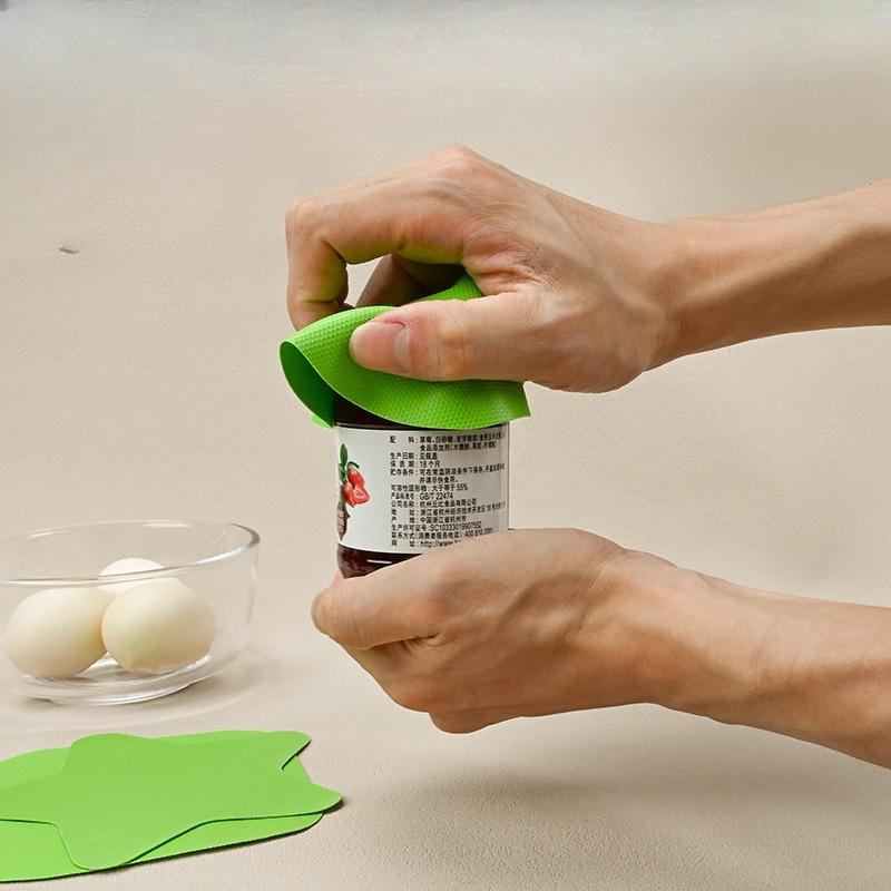 Kitchen Bottle Rubber Can Opener for Household Beverages, Easy-to-open Cans, Anti-slip, Thickened, Portable Bottle Opener Accessory