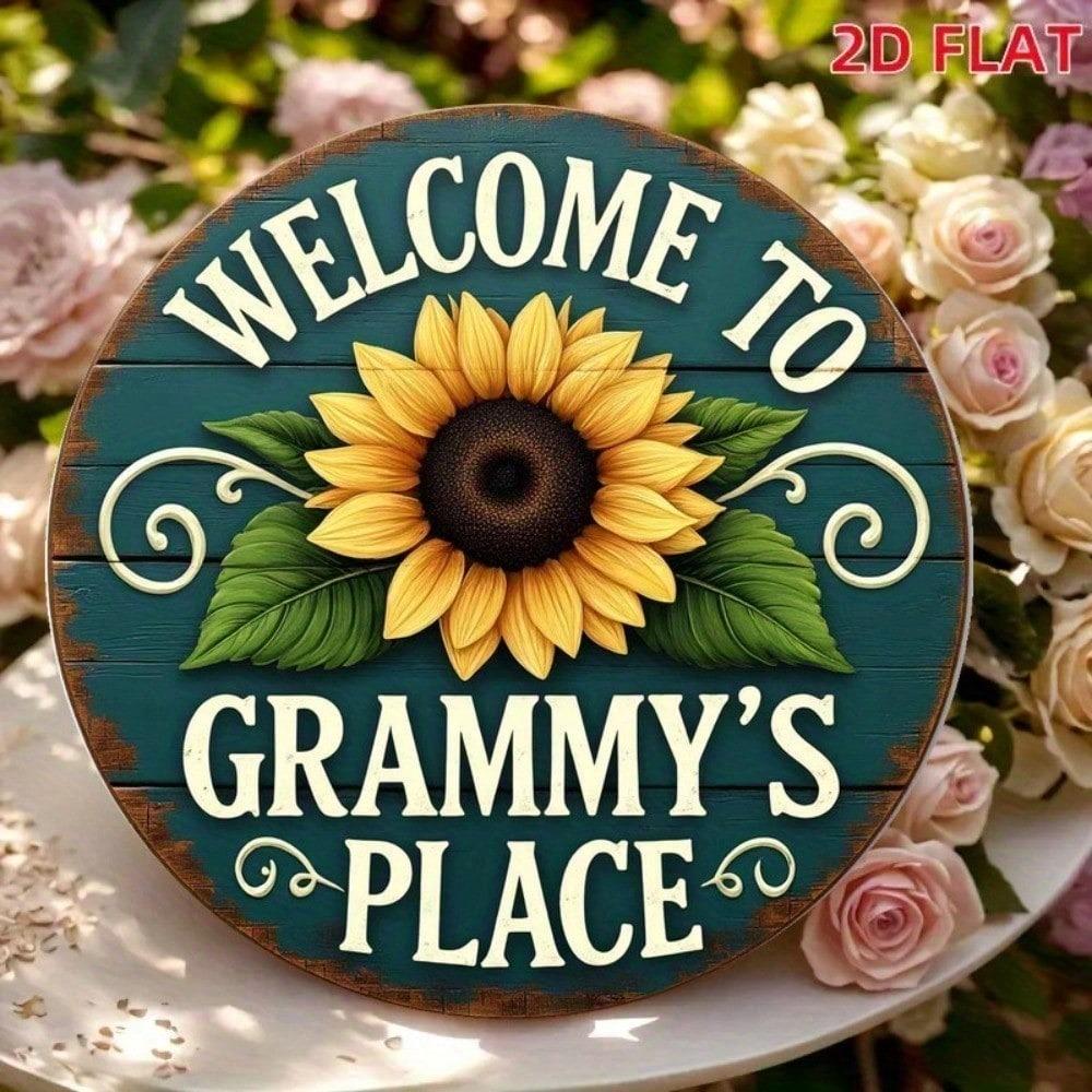 Vintage Metal Tin Sign 8x8 Inch Retro Wall Decor Rustic Farmhouse Plaque