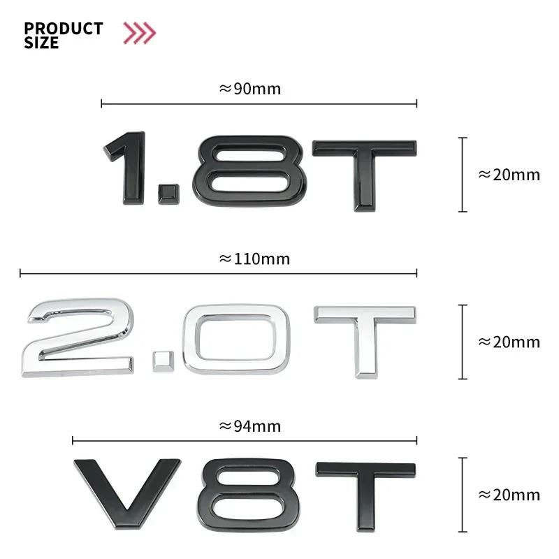 2026 Hot 3D ABS Car Sticker Rear Trunk Logo Badge Sport Edition Emblem For Audi TT Q3 Q5 Q7 A4 A5 A6 A7 A8 1.8T 2.0T 3.0T Car Accessories