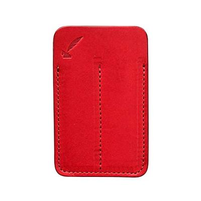 Wake Stationery Original Tochigi Leather Made In Japan Genuine Leather Fountain Pen Cartridge Case Long Type Only Red